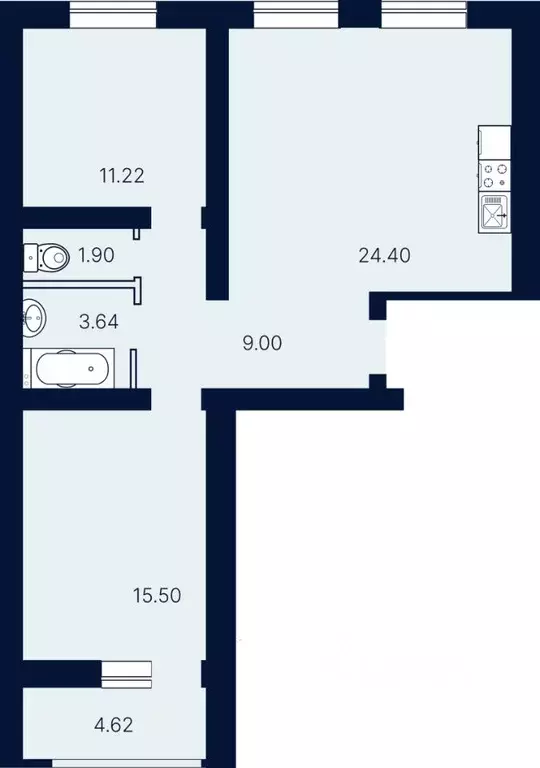 2-к кв. Саратовская область, Саратов ул. Имени Николая Егорова (70.28 ... - Фото 1