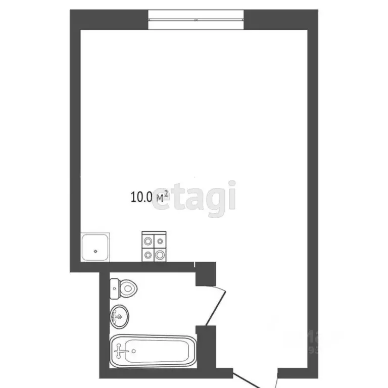 1-к кв. Тюменская область, Тюмень ул. Энергетиков, 60 (13.9 м) - Фото 1