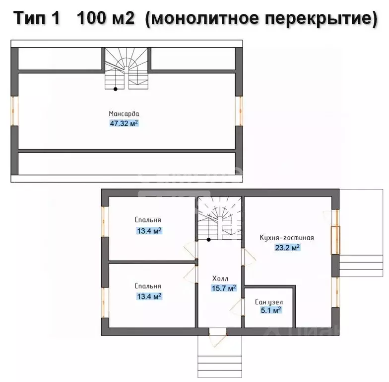 Дом в Краснодарский край, Краснодар Водный кв-л, 1474 (100 м) - Фото 1