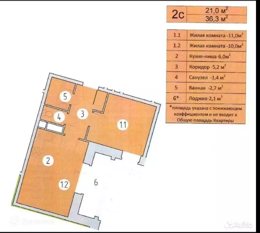 Продаётся 2-к квартира, 36.6 м - Фото 1
