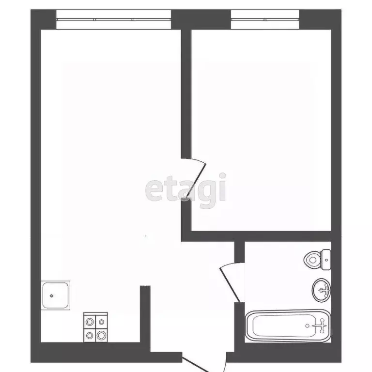 1-к кв. Тюменская область, Тюмень Рощино мкр, ул. Александра ... - Фото 2