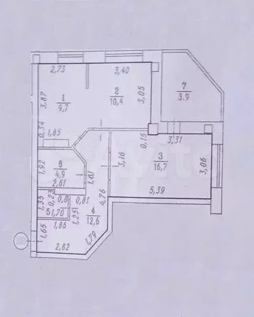 2-к. квартира, 56,5 м, 16/16 эт. - Фото 0