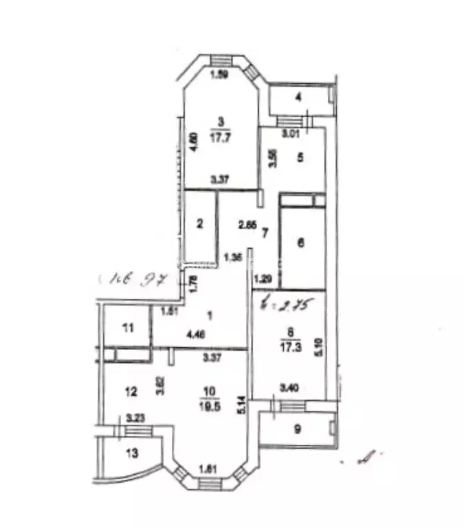 4-комнатная квартира: Электросталь, Советская улица, 17А (112.4 м) - Фото 0