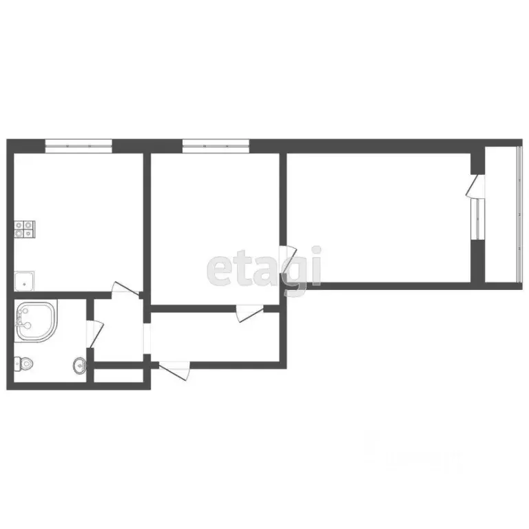 2-к кв. Тверская область, Тверь ул. 2-я Красина, 82 (59.5 м) - Фото 1