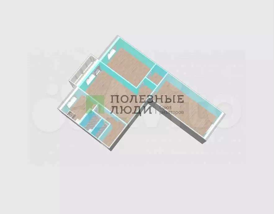 3-к. квартира, 60 м, 3/5 эт. - Фото 1