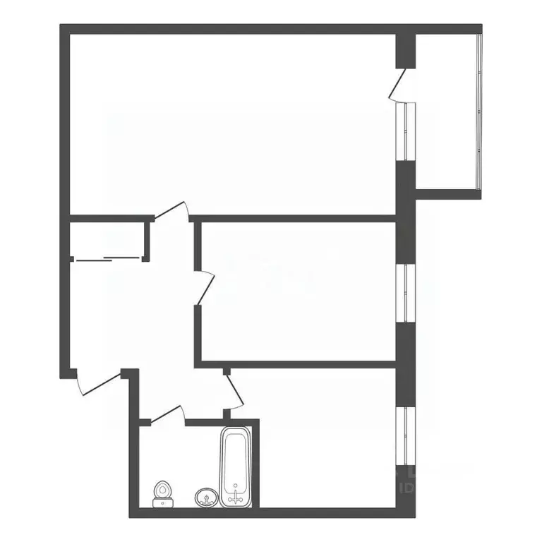 2-к кв. Амурская область, с. Тамбовка ул. Трудовая, 16 (42.6 м) - Фото 2