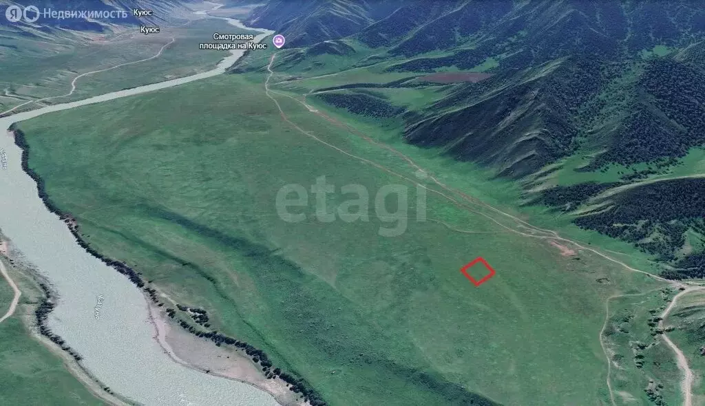 Участок в Чемальский район, село Куюс (20 м) - Фото 1