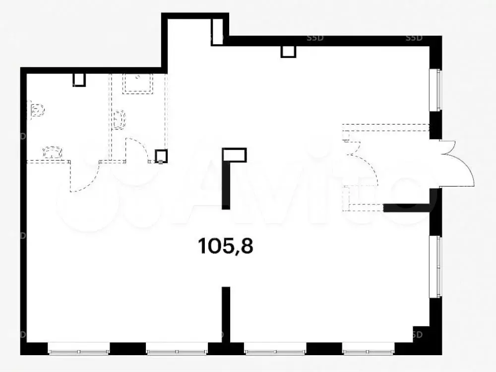 Продам помещение свободного назначения, 105.8 м - Фото 0