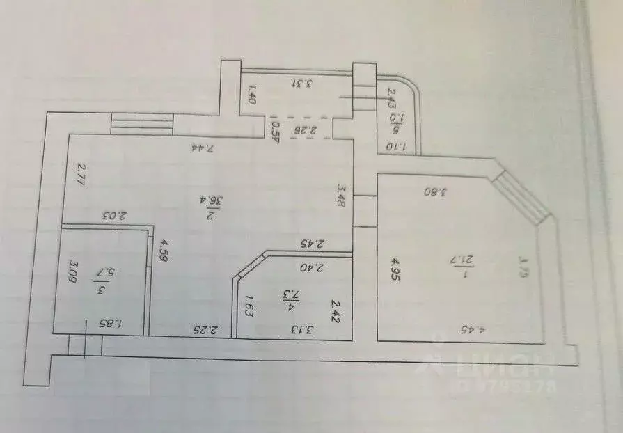 2-к кв. Татарстан, Казань ул. Хади Такташа, 2 (90.0 м) - Фото 1