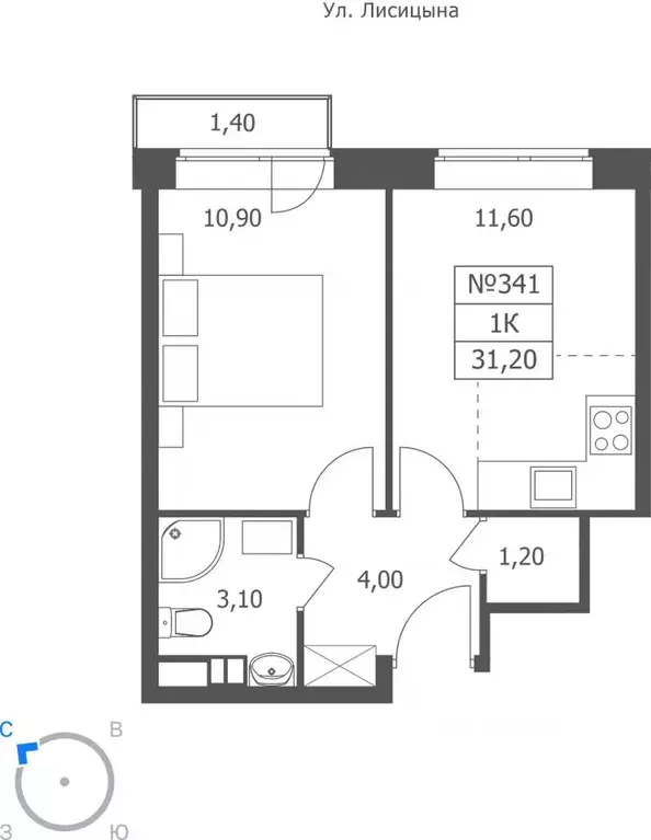 1-к кв. Ярославская область, Ярославль ул. Большая Октябрьская, 85 ... - Фото 1