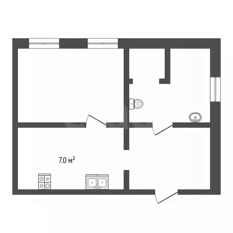 1-к кв. Ставропольский край, Пятигорск просп. Кирова (25.9 м) - Фото 1