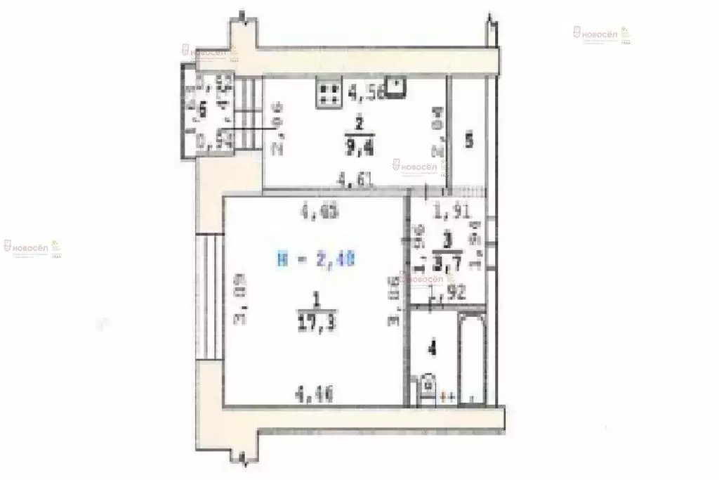1-комнатная квартира: Екатеринбург, улица Фрезеровщиков, 39А (36 м) - Фото 1