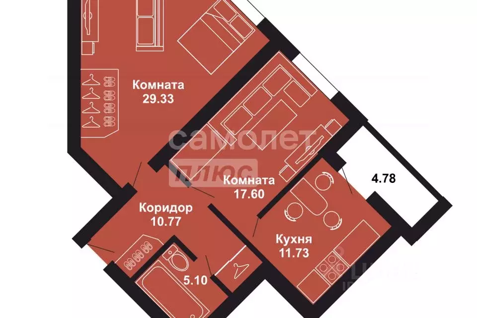 2-к кв. Костромская область, Кострома ул. Даремская, 3к1 (79.28 м) - Фото 1