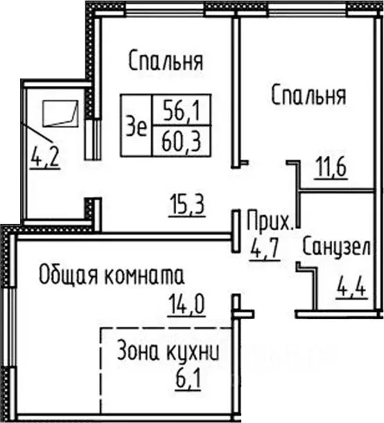 2-к кв. Новосибирская область, Новосибирский район, Мичуринский ... - Фото 0