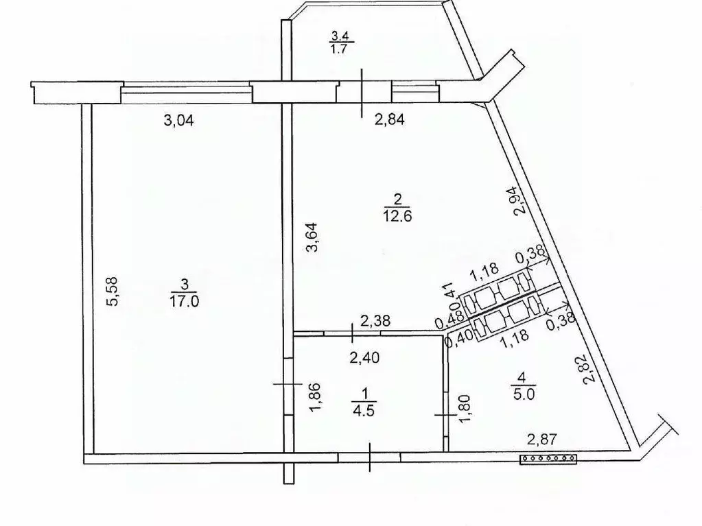 1-к кв. Кировская область, Киров ул. Мостовицкая, 1 (39.3 м) - Фото 1