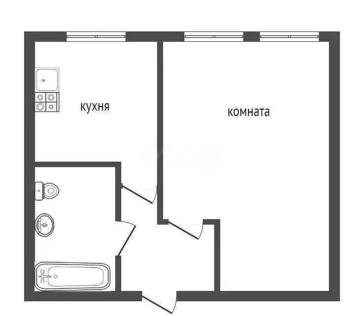 1-комнатная квартира: Златоуст, улица Свердлова, 22 (31.8 м) - Фото 1