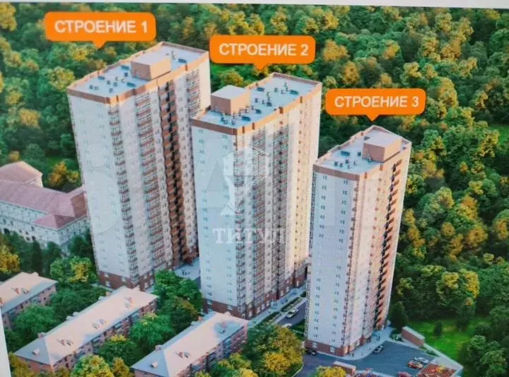 Квартира-студия, 26,6м, 16/21эт. - Фото 1