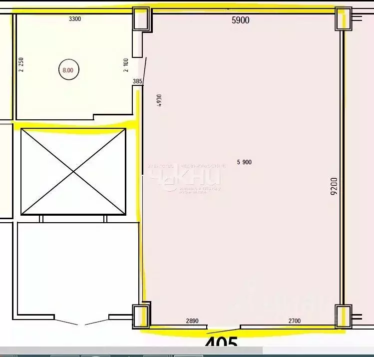 Офис в Нижегородская область, Нижний Новгород ул. Нартова, 6к6 (61 м) - Фото 1