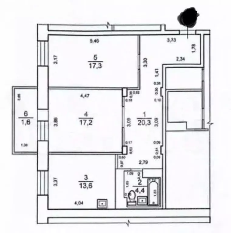 2-к кв. Забайкальский край, Чита ул. Генерала Белика, 5 (73.3 м) - Фото 2