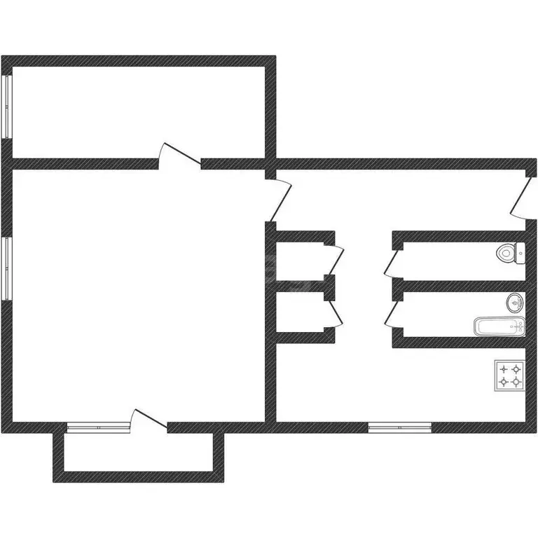 2-комнатная квартира: Бийск, улица Вали Максимовой, 1 (44.7 м) - Фото 1