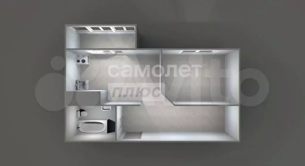 1-к. квартира, 41,3 м, 4/6 эт. - Фото 0