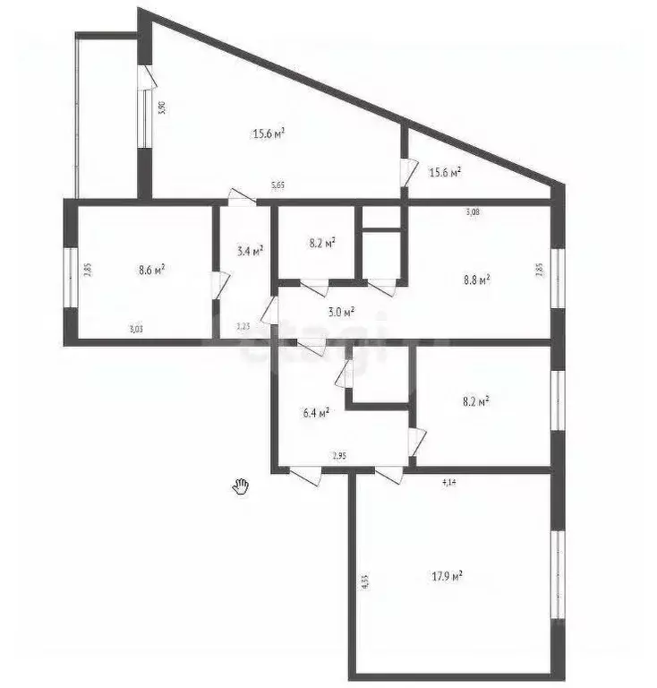 4-к кв. Кемеровская область, Кемерово ул. Халтурина, 21Б (80.0 м) - Фото 1
