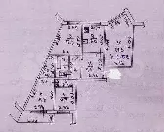 4-к. квартира, 78,8 м, 1/9 эт. - Фото 0