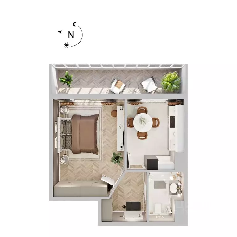 1-к кв. Бурятия, Улан-Удэ Энергетик мкр, 42А (41.4 м) - Фото 1