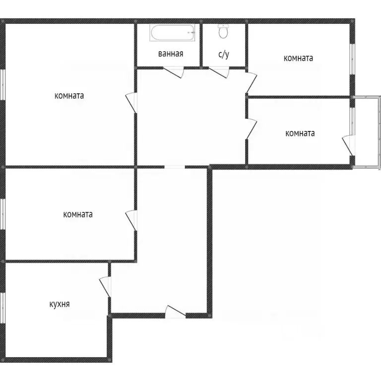 4-к кв. Свердловская область, Нижний Тагил Красная ул., 10А (82.0 м) - Фото 2