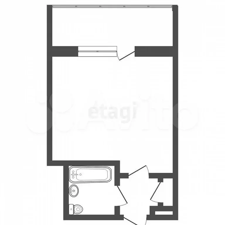 Квартира-студия, 14,9 м, 6/8 эт. - Фото 0