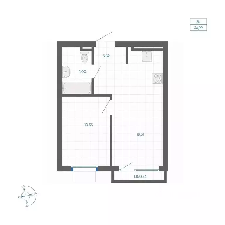 1-к кв. Челябинская область, Челябинский городской округ, пос. ... - Фото 1