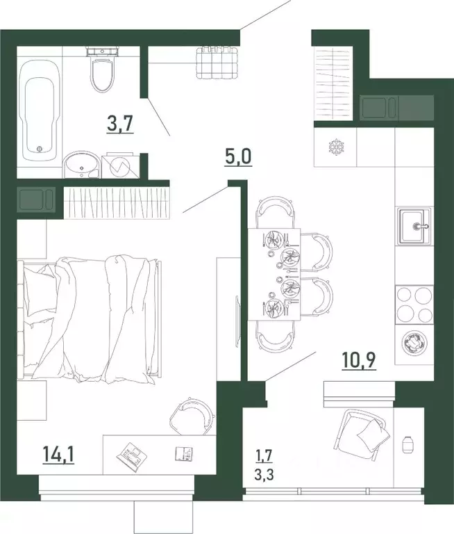 1-к кв. Воронежская область, Воронеж бул. Содружества, 6 (35.4 м) - Фото 1