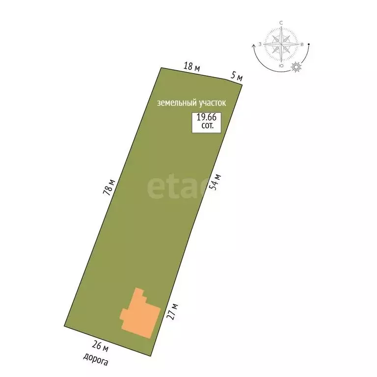 Дом в Скворцово, улица Калинина (69.4 м) - Фото 1