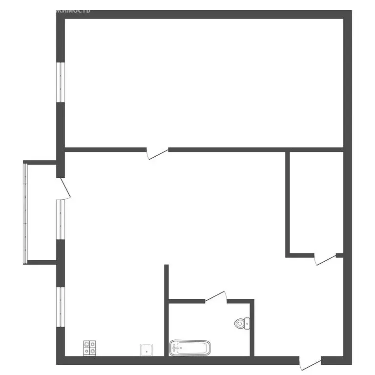 1-комнатная квартира: Сатка, Молодёжная улица, 18 (31.6 м) - Фото 1