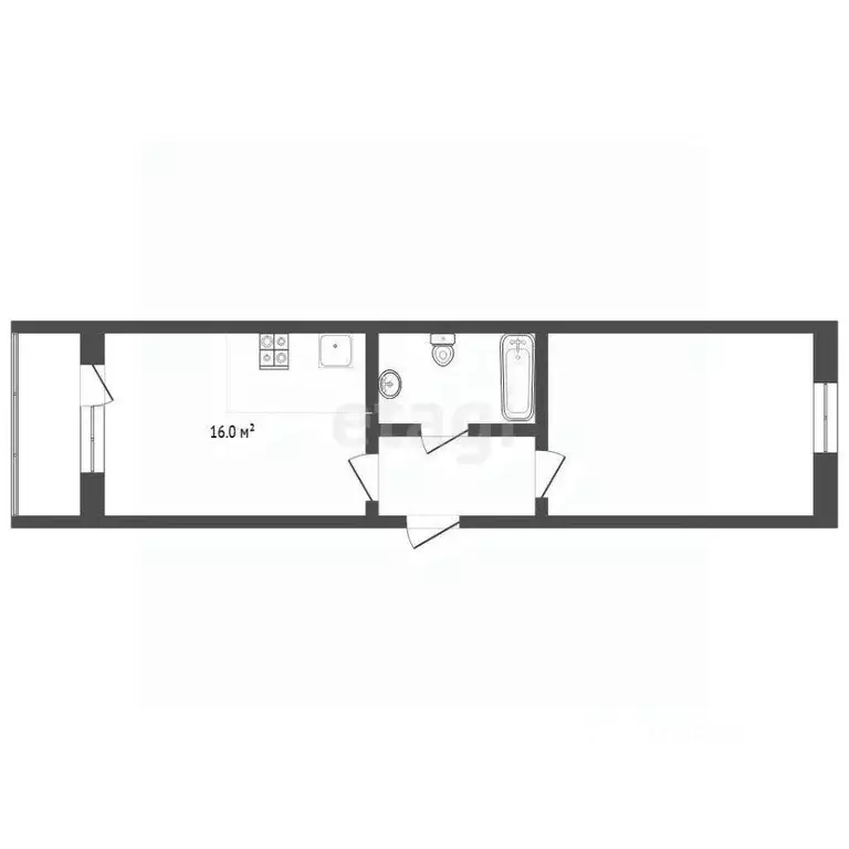 1-к кв. Тюменская область, Тюмень Мелиораторов мкр, ул. Сидора ... - Фото 2