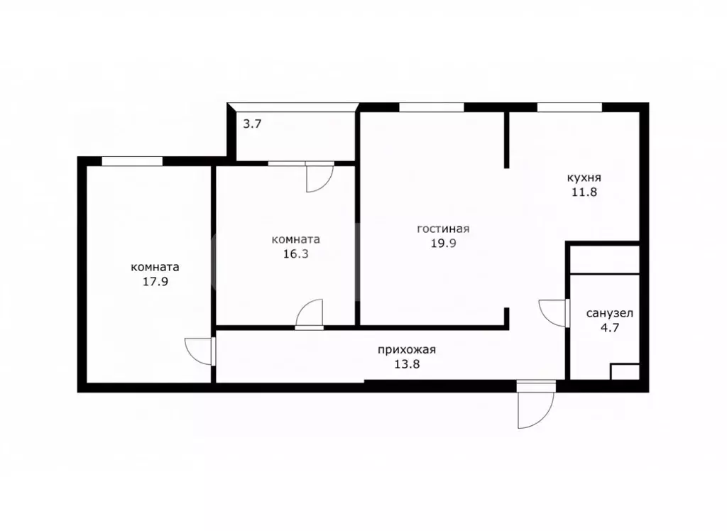 3-к кв. Московская область, Мытищи Ярославское ш., 105 (84.0 м) - Фото 2