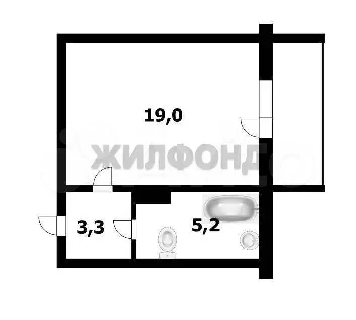 Квартира-студия, 27,5 м, 8/10 эт. - Фото 0