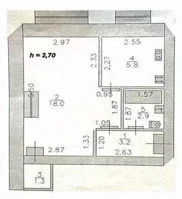 1-к кв. Тверская область, Тверь Партизанский пер., 22/8 (31.0 м) - Фото 2