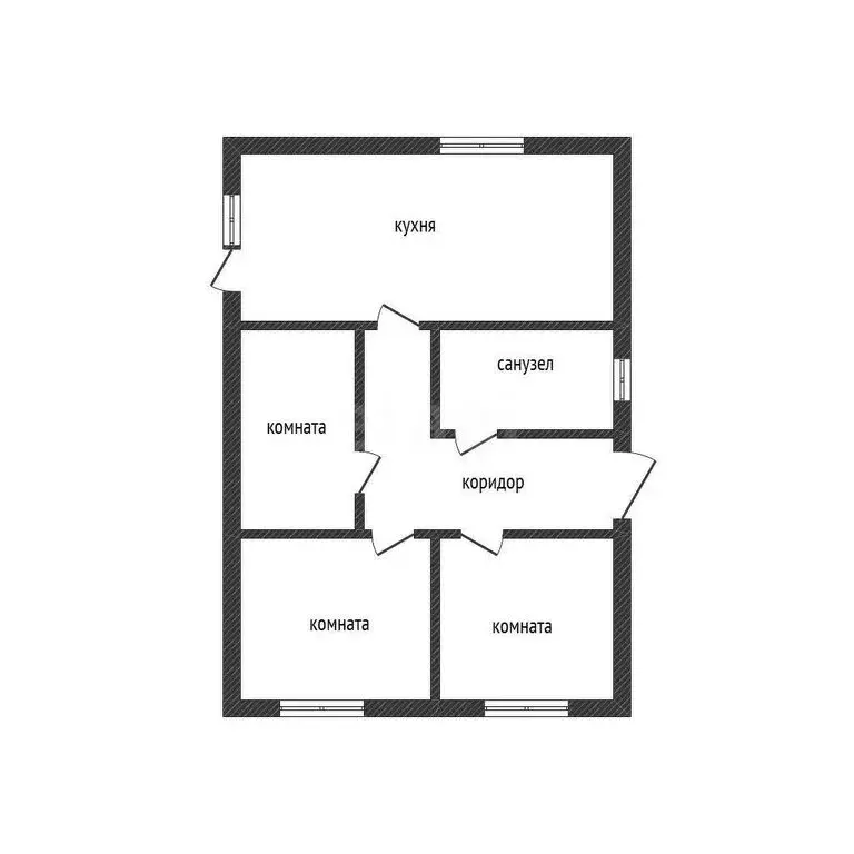 Дом в Берёзовый, Полевая улица, 30/1 (101.6 м) - Фото 1