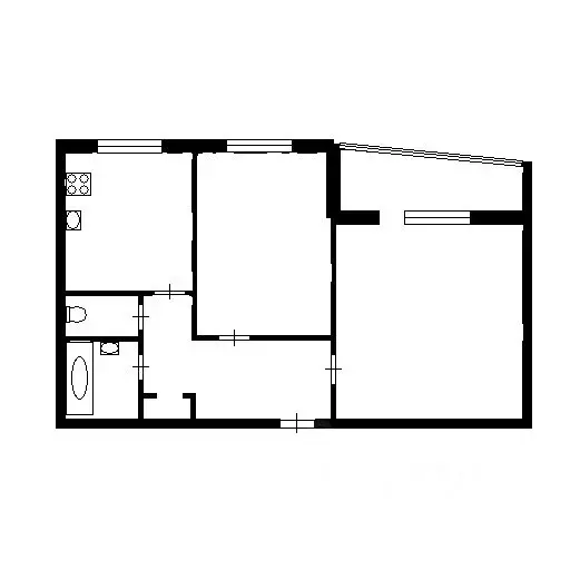 2-к кв. тюменская область, тюмень ул. федюнинского, 7 (50.7 м) - Фото 1