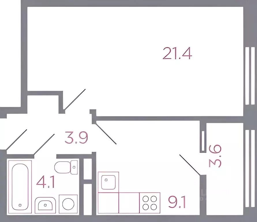 1-к кв. Московская область, Красногорск Опалиха мкр, бул. Серебряный, ... - Фото 2