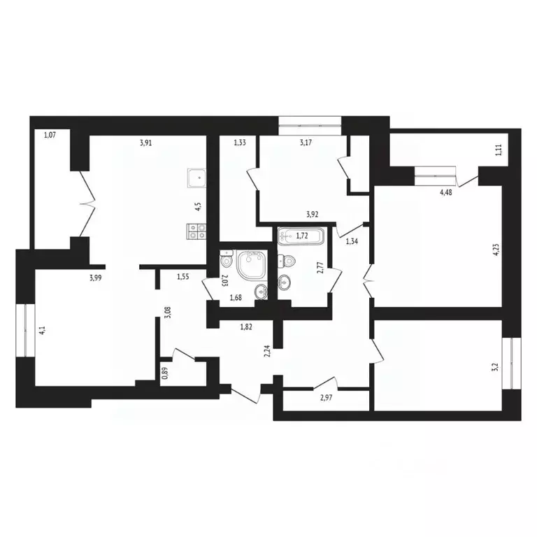 4-к кв. Тюменская область, Тюмень ул. Николая Зелинского, 21 (120.0 м) - Фото 2