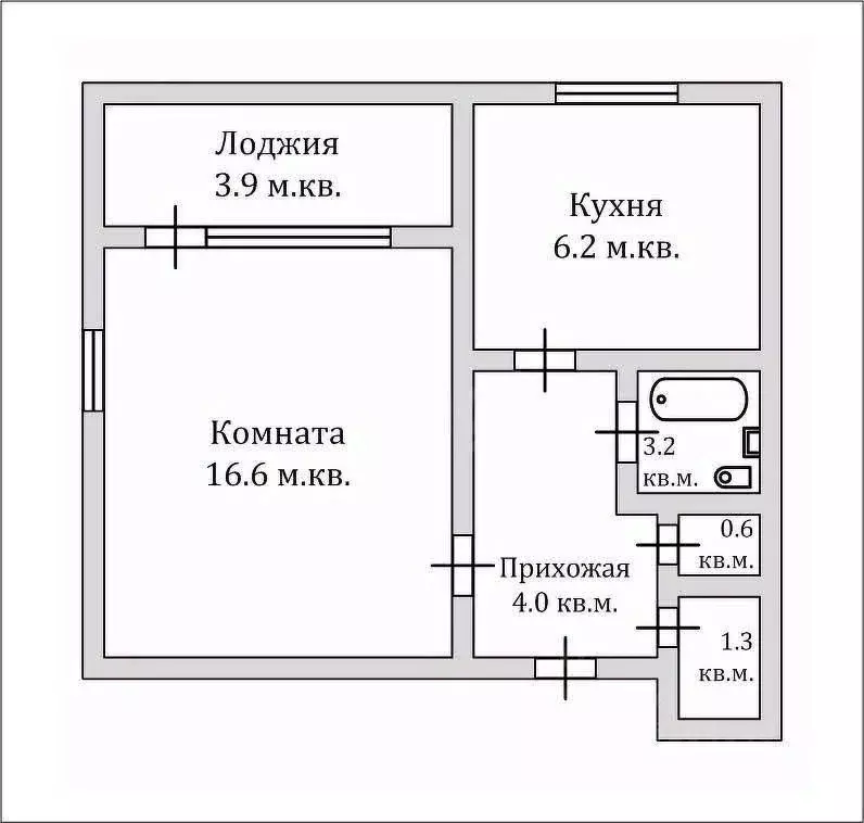 1-к кв. Крым, Судак городской округ, с. Дачное ул. Садовая, 11А (31.9 ... - Фото 1