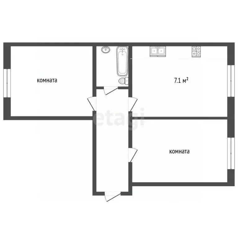 3-к кв. Нижегородская область, Нижний Новгород Юбилейная ул., 14 (62.5 ... - Фото 2