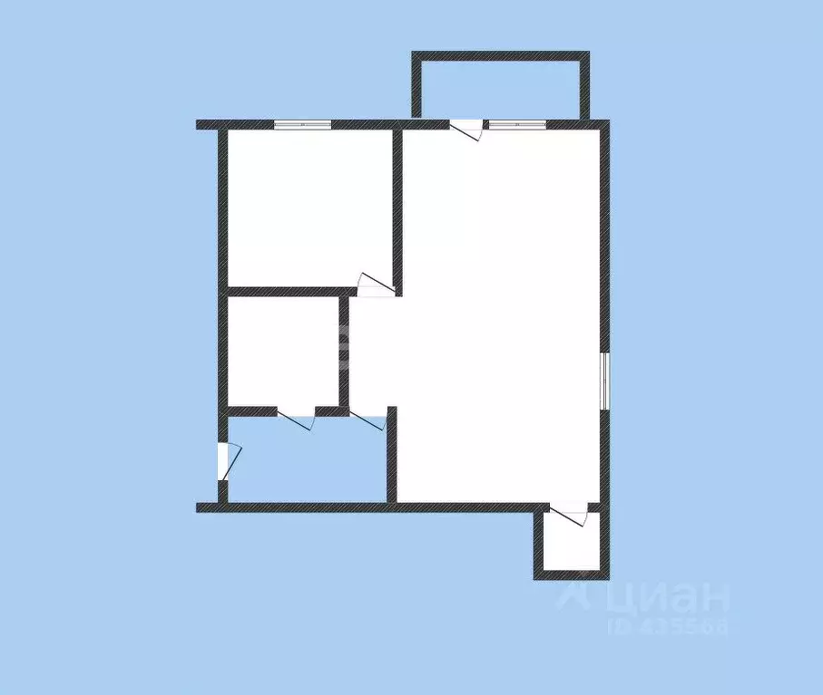 1-к кв. Белгородская область, Губкин Советская ул., 28 (31.0 м) - Фото 0