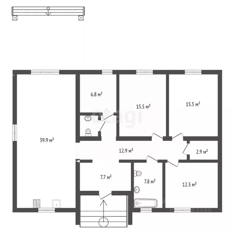 Дом в Воронежская область, Рамонский район, Новоживотинновское с/пос, ... - Фото 2