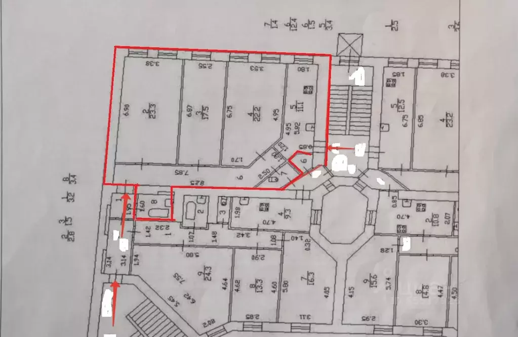 3-к кв. Санкт-Петербург ул. Рубинштейна, 25 (94.55 м) - Фото 2