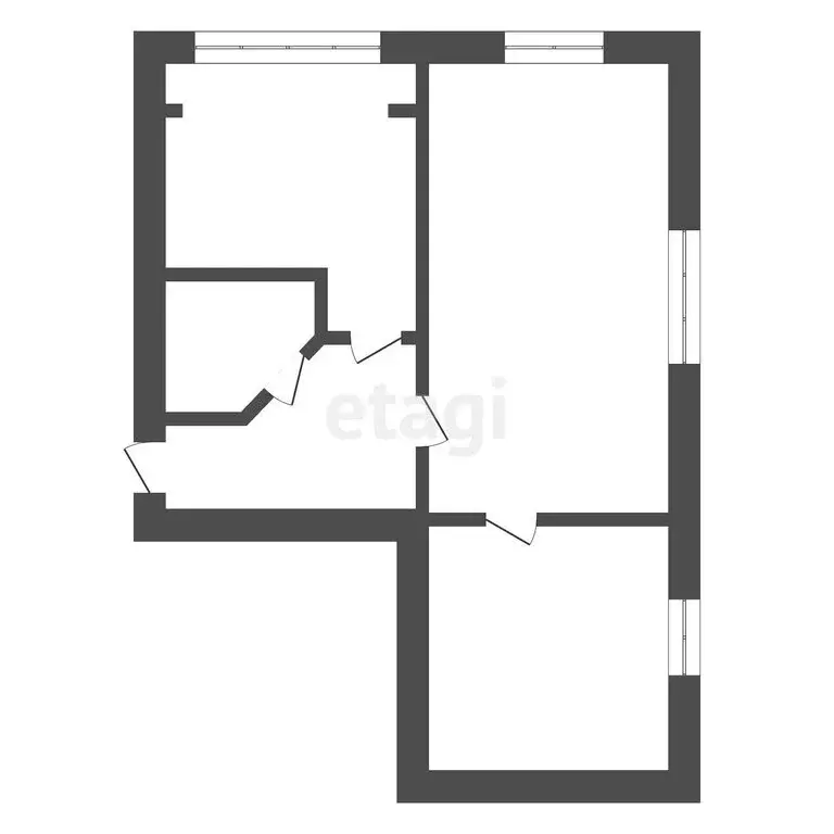 2-комнатная квартира: Нальчик, улица Мусукаева, 30 (37.9 м) - Фото 1