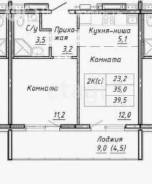 1-комнатная квартира: Барнаул, Северный Власихинский проезд, 131к1с ... - Фото 0
