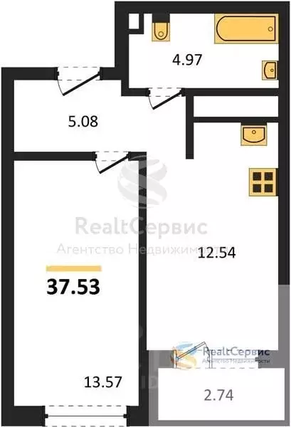 1-к кв. Удмуртия, Ижевск Восток-3 МОТ СНТ,  (37.53 м) - Фото 0